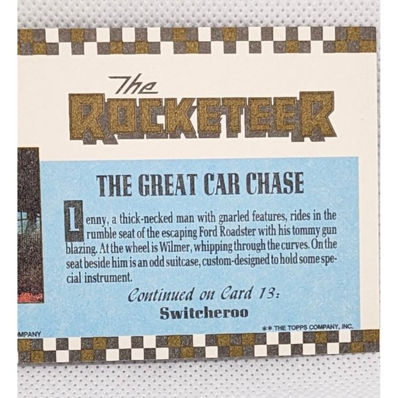 The Rocketeer Vintage Trading Card Bundle - The Great Car Chase, The Big Bang, S - Picture 16 of 16